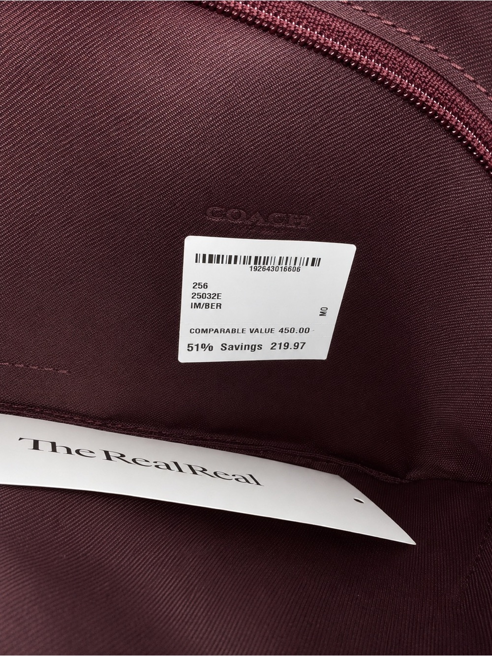 Coach Scout Pebbled Hobo Bag Oxblood F37695 Like New - Picture 5 of 10